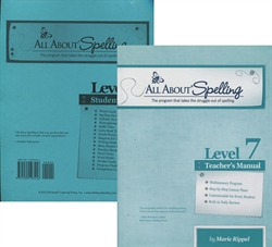 All About Spelling Level 7 - Teacher's Manual & Student Material Packet