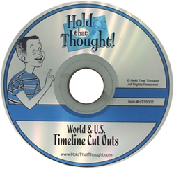World & U.S. Timeline Cut Outs - CD-ROM