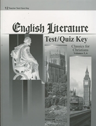 English Literature - Test/Quiz Key (really old)