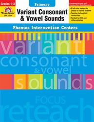 Primary Phonics Intervention Centers: Variant Consonant & Vowel Sounds