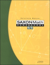 Saxon Math 65 - Solutions Manual