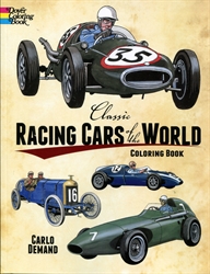 Classic Racing Cars of the World - Coloring Book