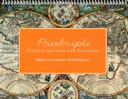 Prescripts Cursive Letters & Coloring: Medieval to Modern World History (old)