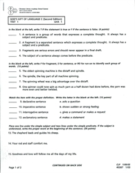 God's Gift of Language C - CLP Tests (old)