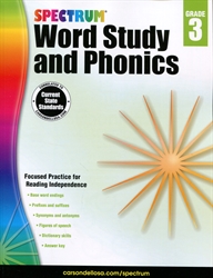Spectrum Word Study & Phonics Grade 3