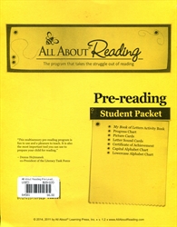 All About Reading Pre-Level 1 - Student Cards Only
