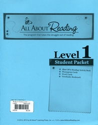 All About Reading Level 1 - Student Cards Only