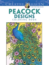 Creative Haven Peacock Designs - Coloring Book