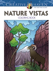 Creative Haven Nature Vistas - Coloring Book