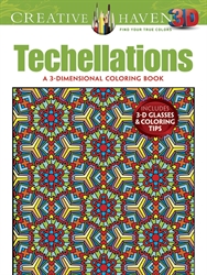 Creative Haven  3-D Techellations - Coloring Book