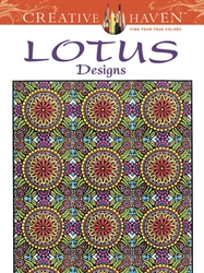Creative Haven  Lotus Designs - Coloring Book