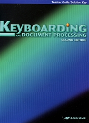 Keyboarding & Document Processing  - Teacher Guide/ Solution Key