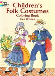 Children's Folk Costumes - Coloring Book