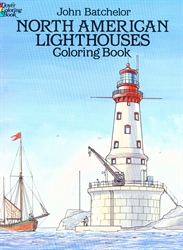 North American Lighthouses - Coloring Book