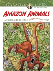 Creative Haven Amazon Animals - Coloring Book