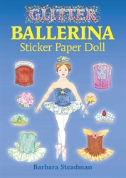 Glitter Ballerina Sticker Paper Doll - Activity Book