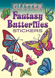 Glitter Fantasy Butterflies - Stickers