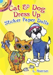 Cat & Dog Dress Up Sticker Paper Doll