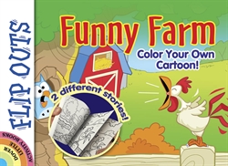 Flip-Outs Funny Farm: Color Your Own Cartoon