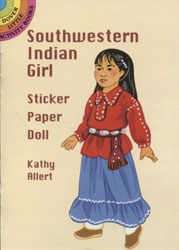 Southwestern Indian Girl Sticker Paper Doll - Activity Book