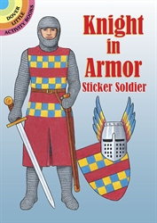 Knight in Armor Sticker Soldier - Activity Book