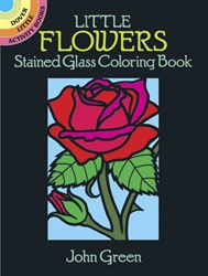 Little Flowers - Stained Glass Coloring Book