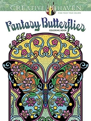 Creative Haven Fantasy Butterflies - Coloring Book