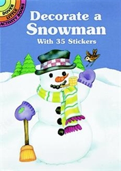Decorate a Snowman with 35 Stickers - Activity Book