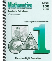 Christian Light Math - 101-105 Teacher Guide Book 1