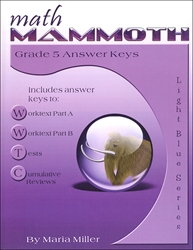 Math Mammoth 5 - Answer Keys (b&w) (old)