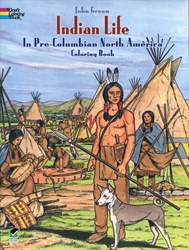 Indian Life in Pre-Columbian North America - Coloring Book