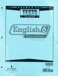 English 6 - Tests Answer Key
