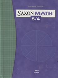 Saxon Math 54 - Student Textbook
