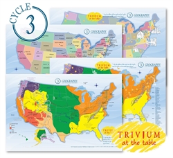 Trivium at the Table Placemats: Geography Cycle 3