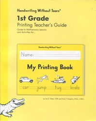 Handwriting Without Tears 1st Grade Printing - Teacher's Guide