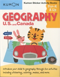 Kumon Geography: US & Canada Sticker Activity Book
