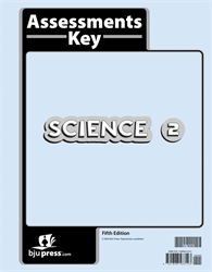Science 2 - Assessments Answer Key