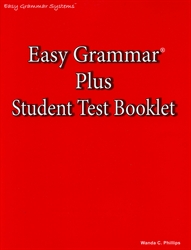 Easy Grammar Plus - Student Test Booklet