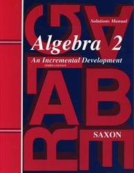 Saxon Algebra 2 - Solutions Manual