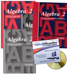 Saxon Algebra 2 - Home School Bundle with DIVE CD