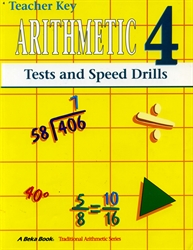 Arithmetic 4 - Tests/Speed Drills Key (old)