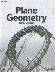 Plane Geometry - Test/Quiz Book