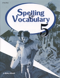 Spelling, Vocabulary, Poetry 5 - Test Key (old)