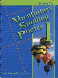 Vocabulary, Spelling, Poetry I - Teacher Key (old)