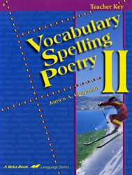 Vocabulary, Spelling, Poetry II - Teacher Key (really old)
