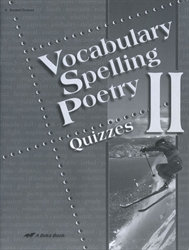 Vocabulary, Spelling, Poetry II - Quiz Book (old)