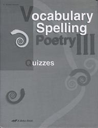 Vocabulary, Spelling, Poetry III - Quiz Book (old)