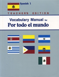 Spanish 1 - Vocabulary Manual Teacher Edition