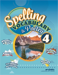 Spelling, Vocabulary, Poetry 4 - Workbook