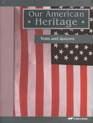 Our American Heritage - Test/Quiz Book (really old)